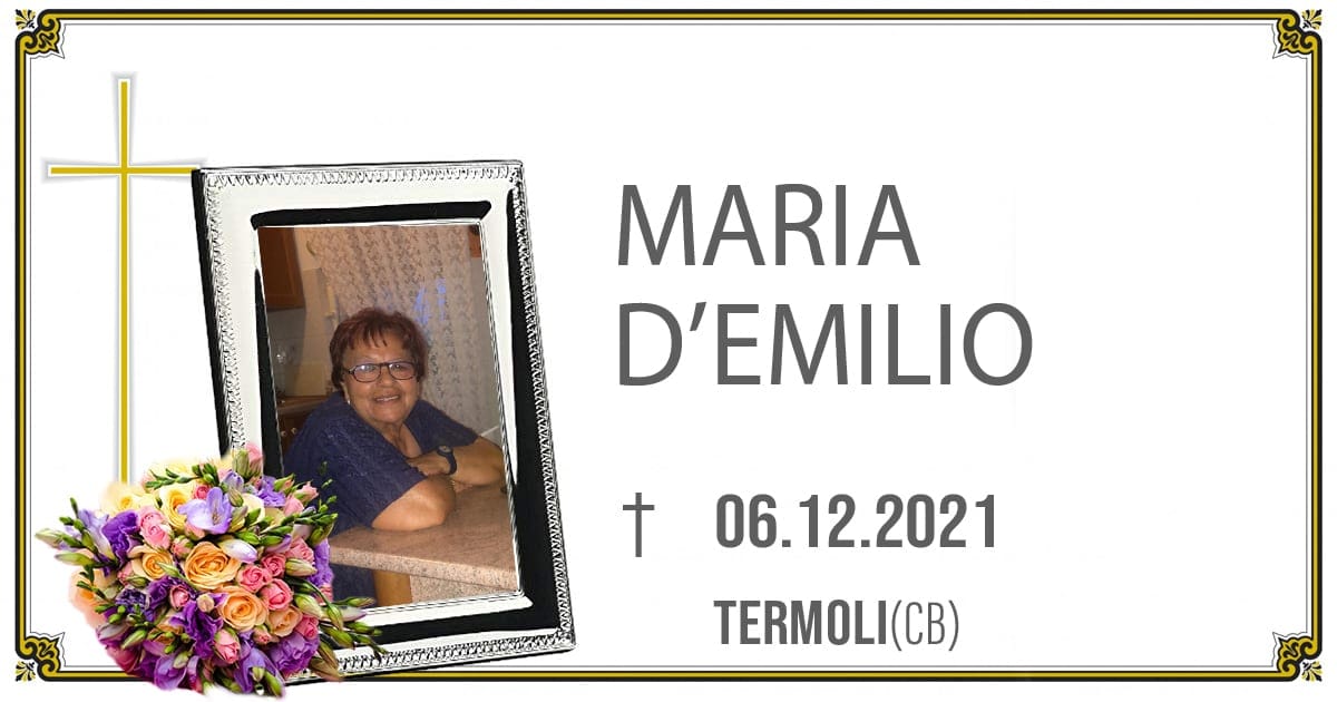 MARIA D'EMILIO 06/12/2021 